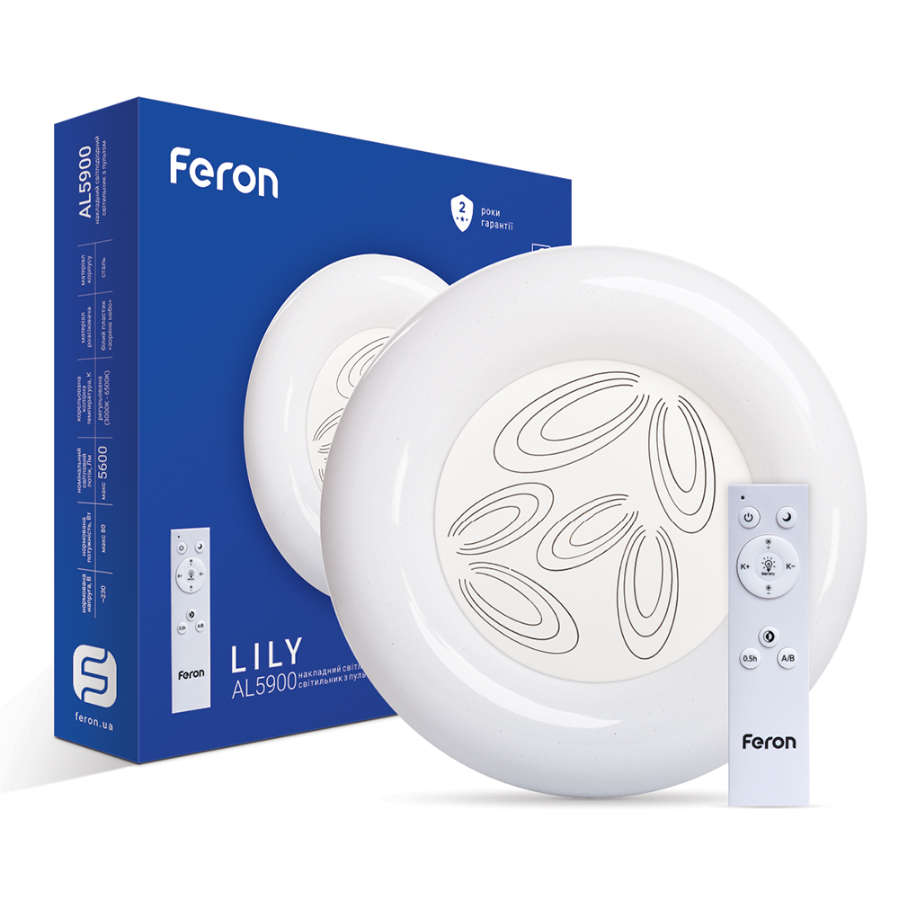 Светодиодный накладной светильник Feron AL5900 LILY 80Вт №1