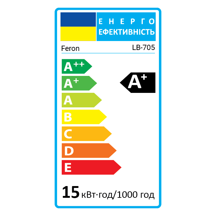 Светодиодная лампа Feron LB-705 15Вт E27 4000K (01787) №2