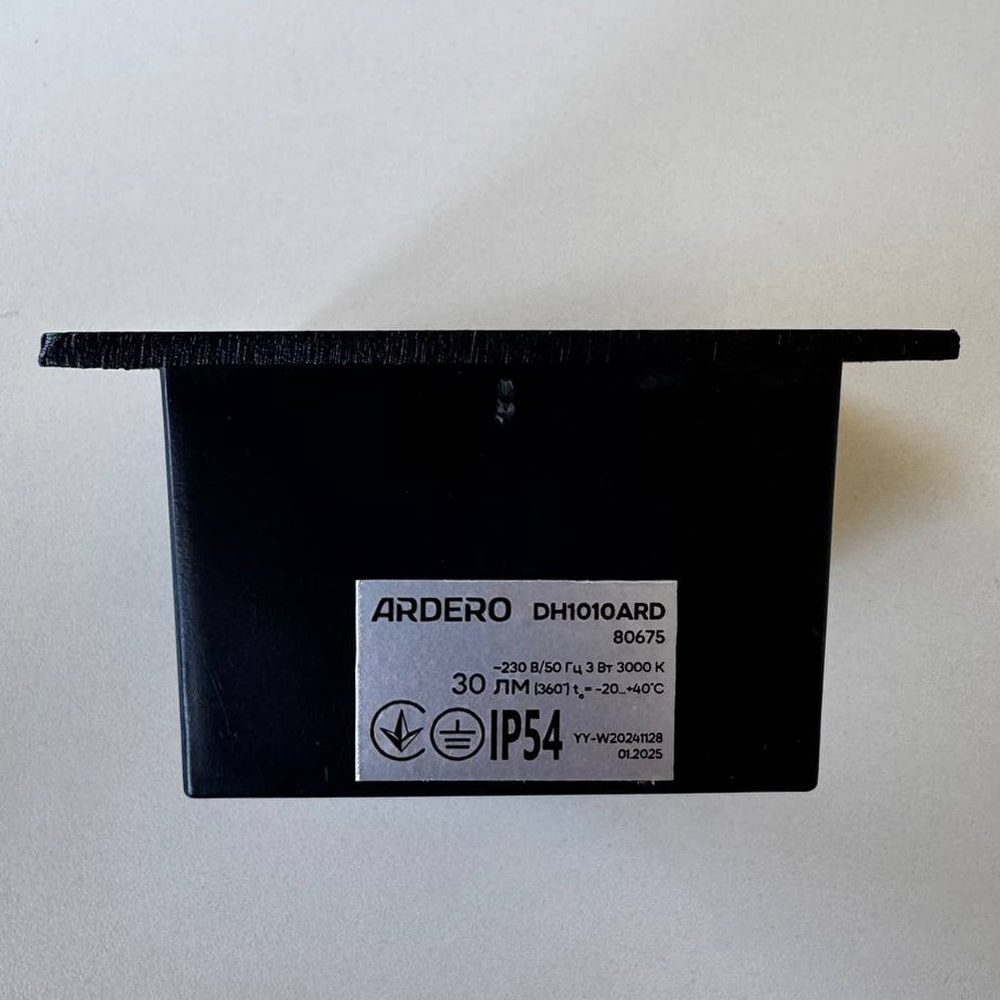 Архитектурный светодиодный накладной светильник Ardero DH1010ARD 3Вт 3000K черный №3