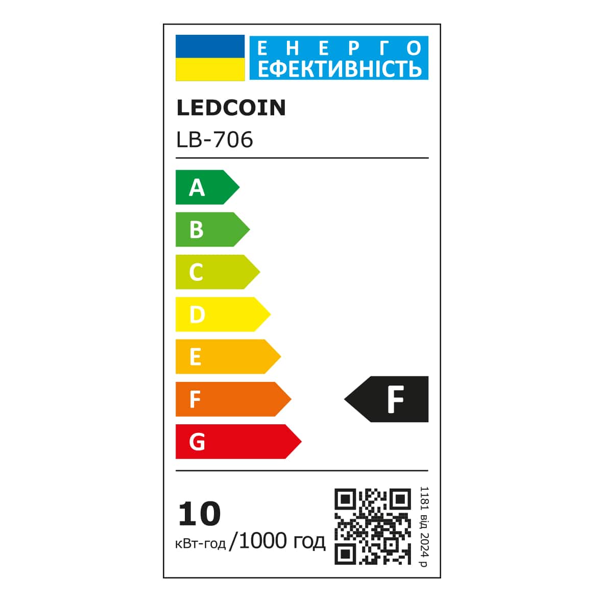 Светодиодная лампа Ledcoin LB-706 10Вт E27 4000K №2