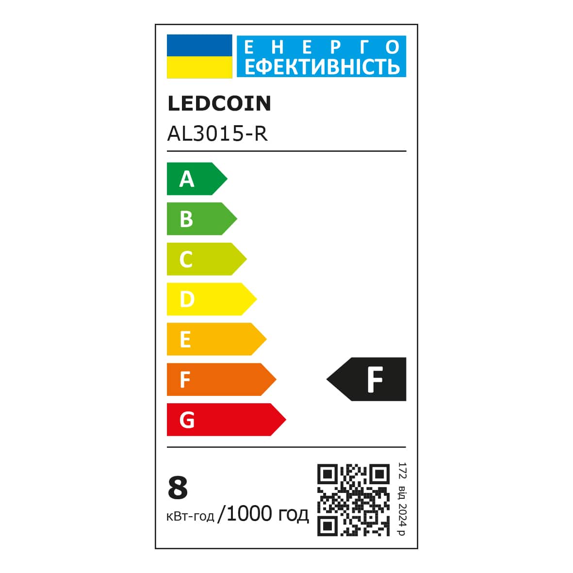Светодиодный накладной светильник Ledcoin AL3015-R  8Вт 6500K белый №3