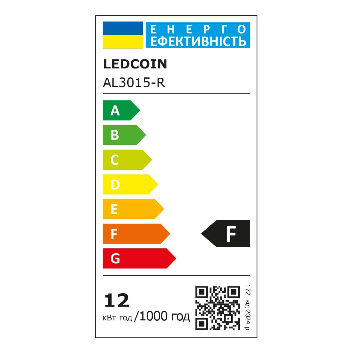 Светодиодный накладной светильник Ledcoin AL3015-R 12Вт 6500К белый №3