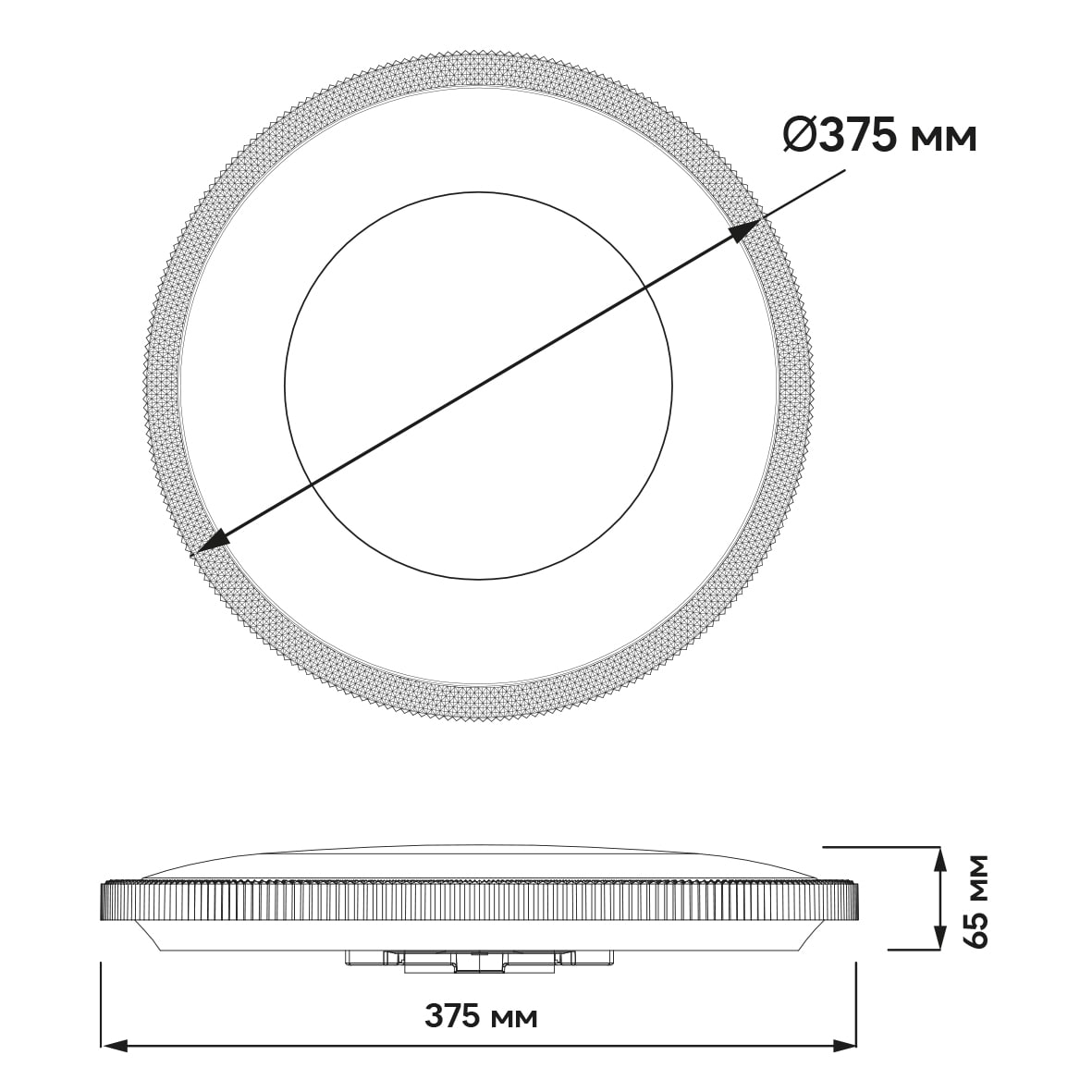 Светодиодный накладной светильник AL6088ARD MODA 48Вт белый №3