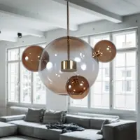 Люстра “BLUM” BUBLE коричневая №1