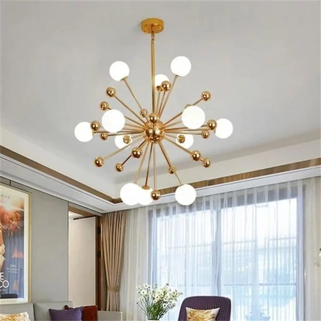 Люстра “BLUM” Одуванчик 12 шаров золото №2