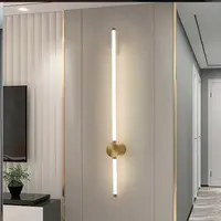 “BLUM” Настенный светильник Nordic art прозрачный с золотом. №1