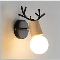 “BLUM” Светильник настенный Рожки черный №1