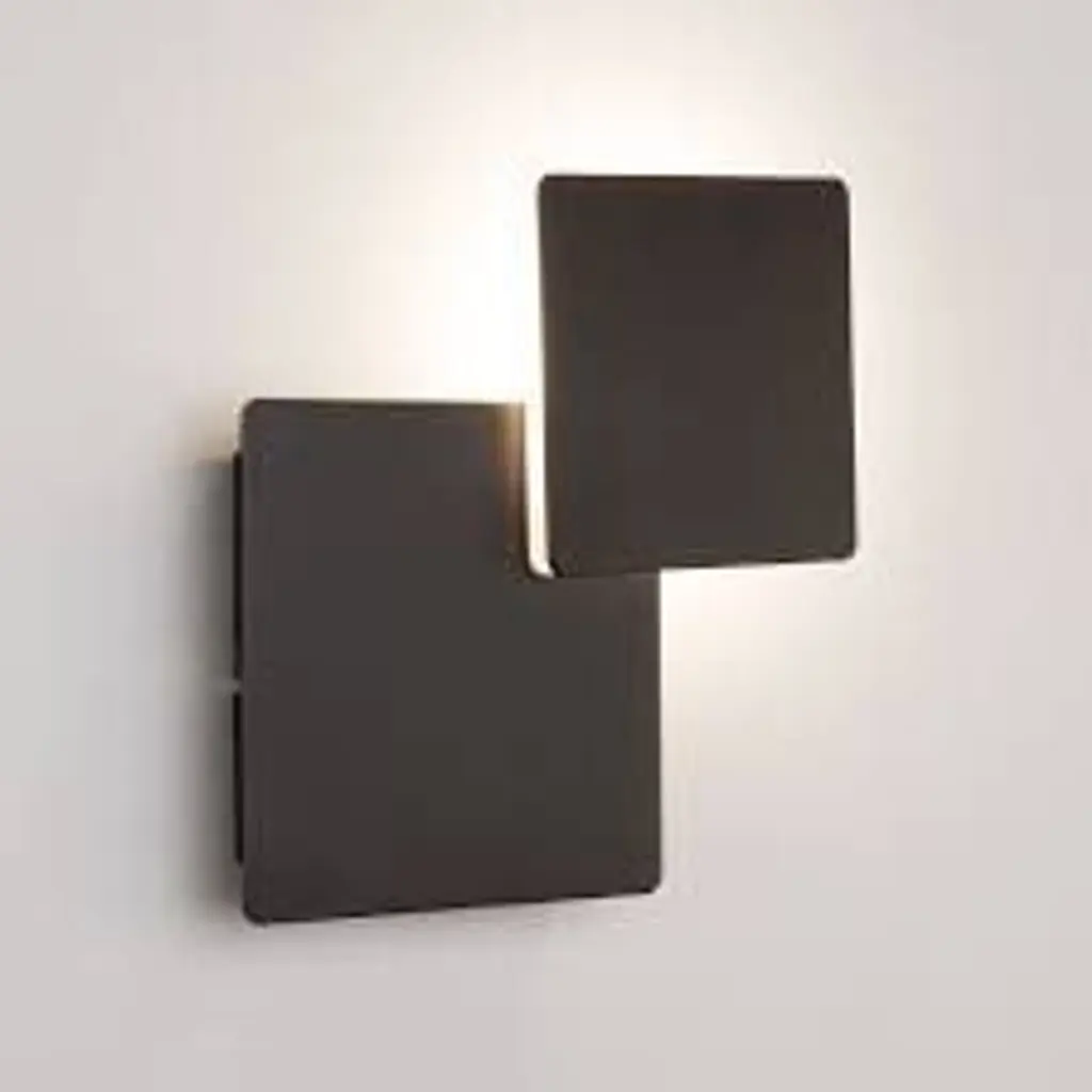 “BLUM” Светильник настенный Два квадрата черный №2