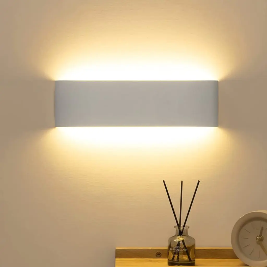 “BLUM” Светильник настенный прямоугольный белый №2