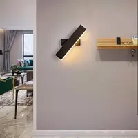 “BLUM” Светильник настенный прямоугольный поворотный черный №1