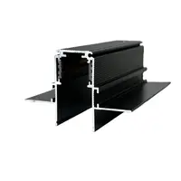 “BLUM” Шина магнитная врезная под гипсокартон черная 2мм 2м №1