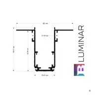 “BLUM” Шина магнитная врезная перфарированная 1м №5