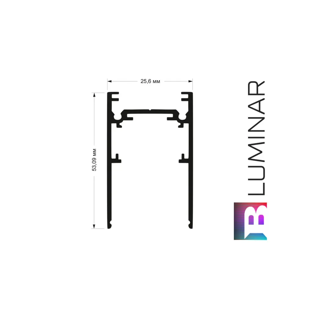 “BLUM” Шина магнитная накладная белая 1м №6