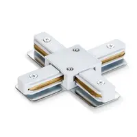 “BLUM” Соединитель для шинопровода крестовой белый №1