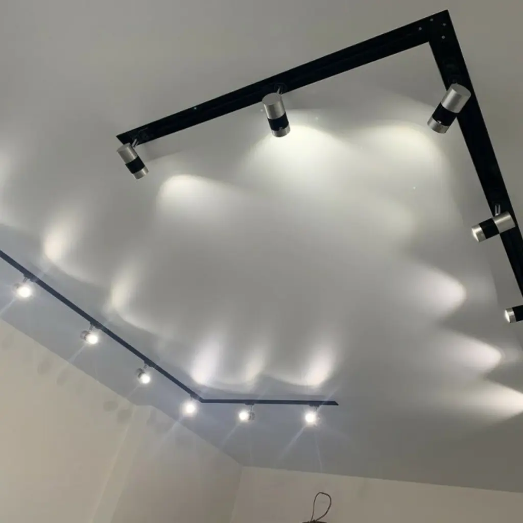 “BLUM” Flux Шинопровод врезной для крепления и питания трековых светильников 2м черный №4