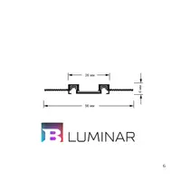 “BLUM” Ultra магнитный трек врезной 6мм 3м №5
