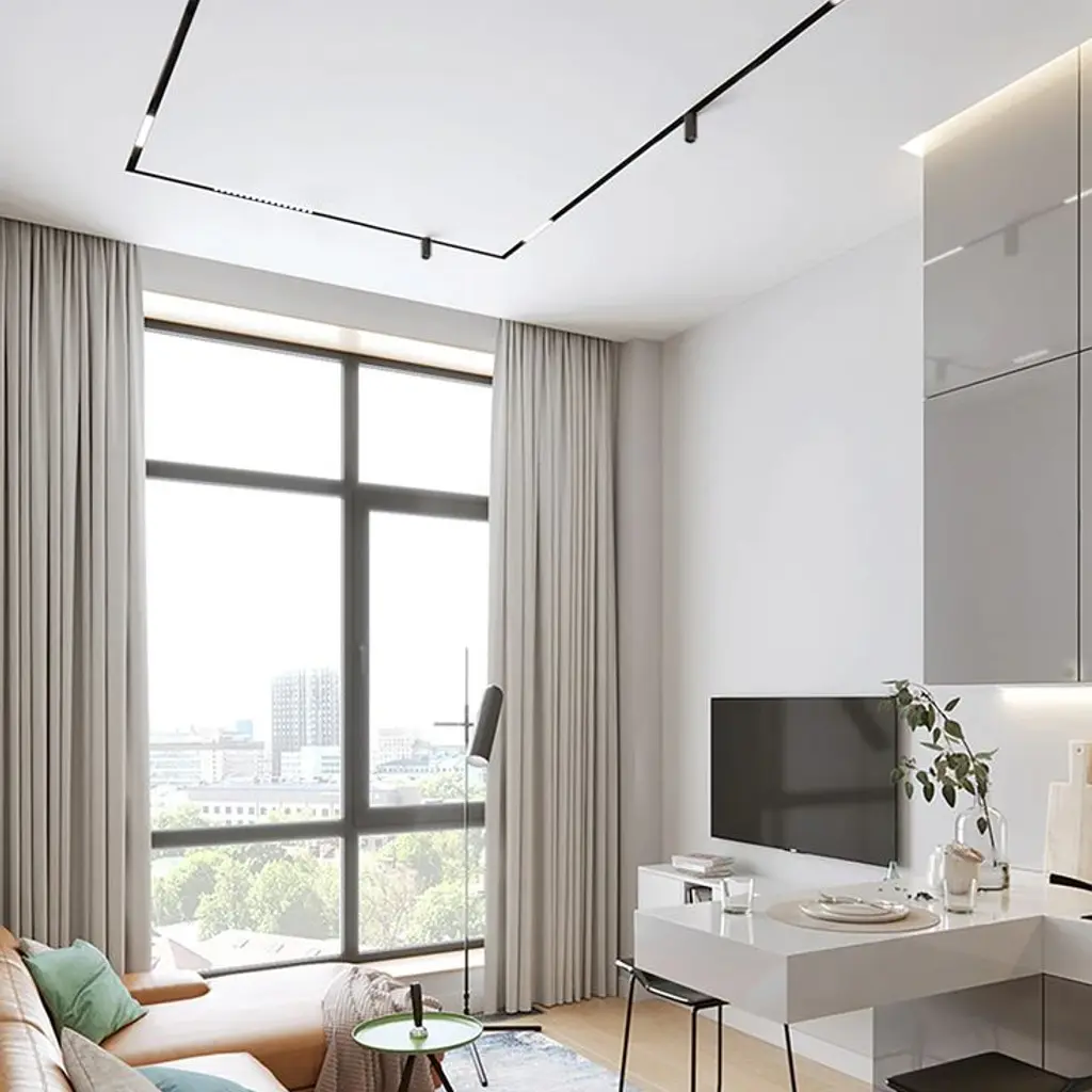 “BLUM” Ultra магнитный трек врезной 6мм 2м №4