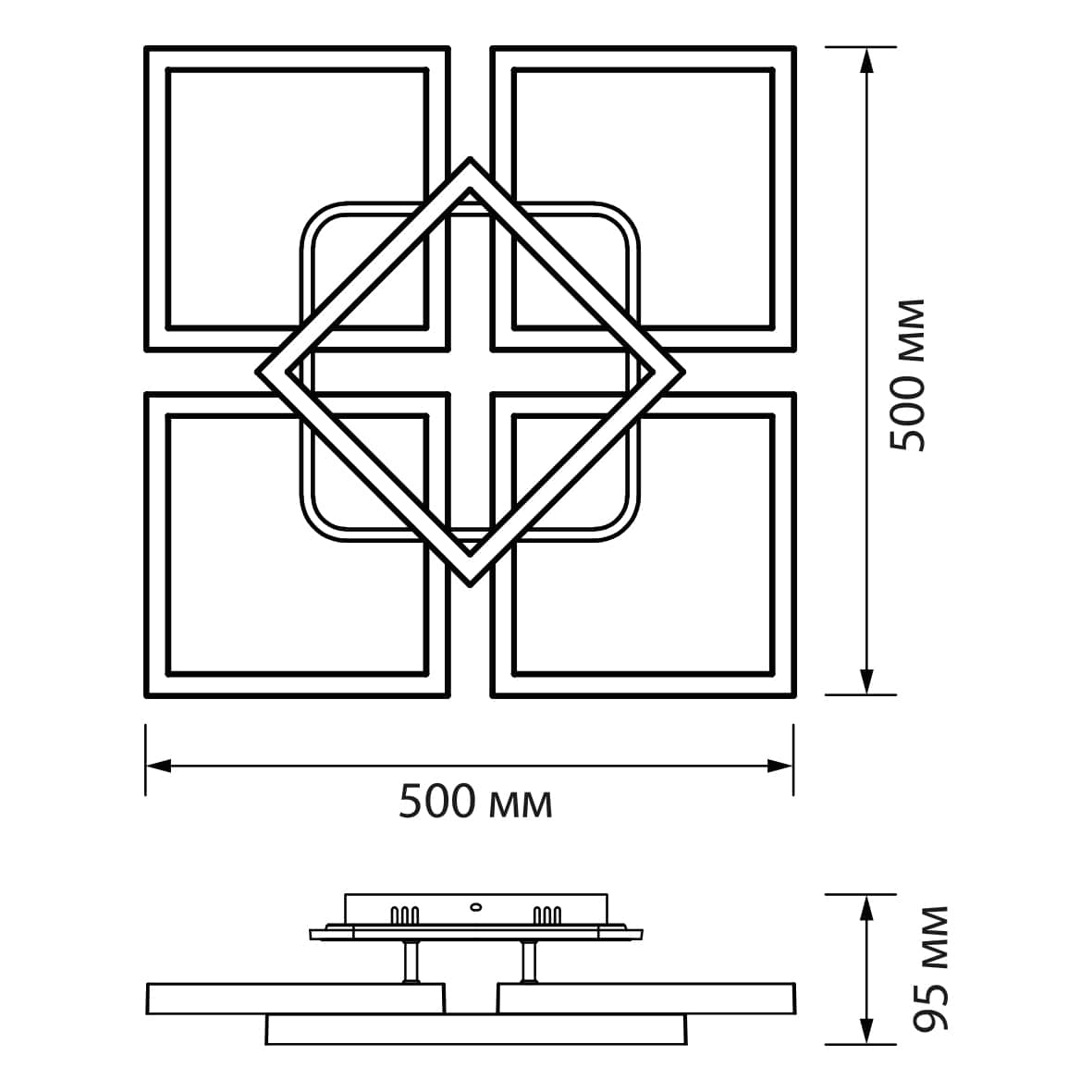 Светодиодный накладной светильник Ardero AL6491ARD URBAN 105Вт черный №3
