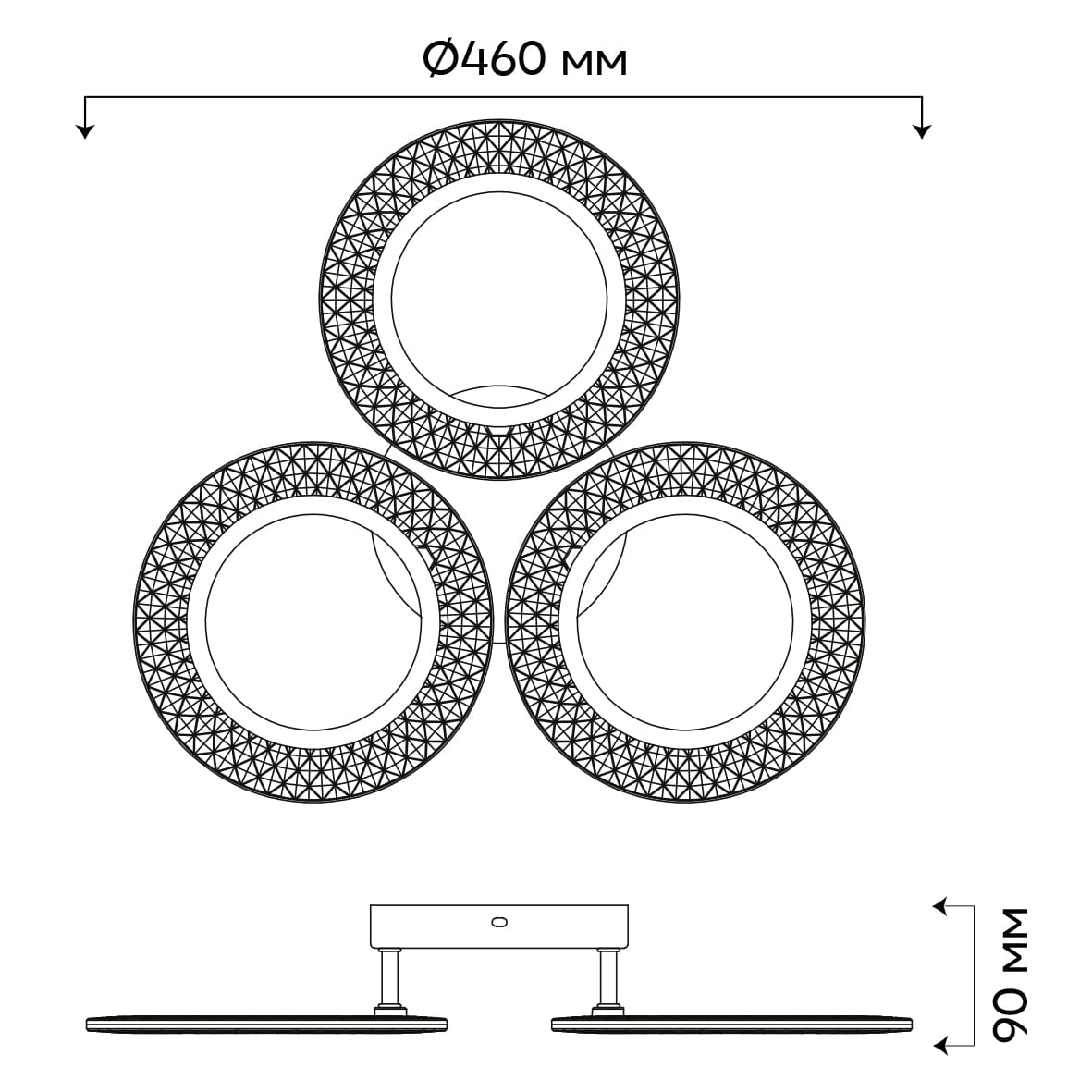 Светодиодный накладной светильник Ardero AL6453ARD VIVA 28Вт белый №3