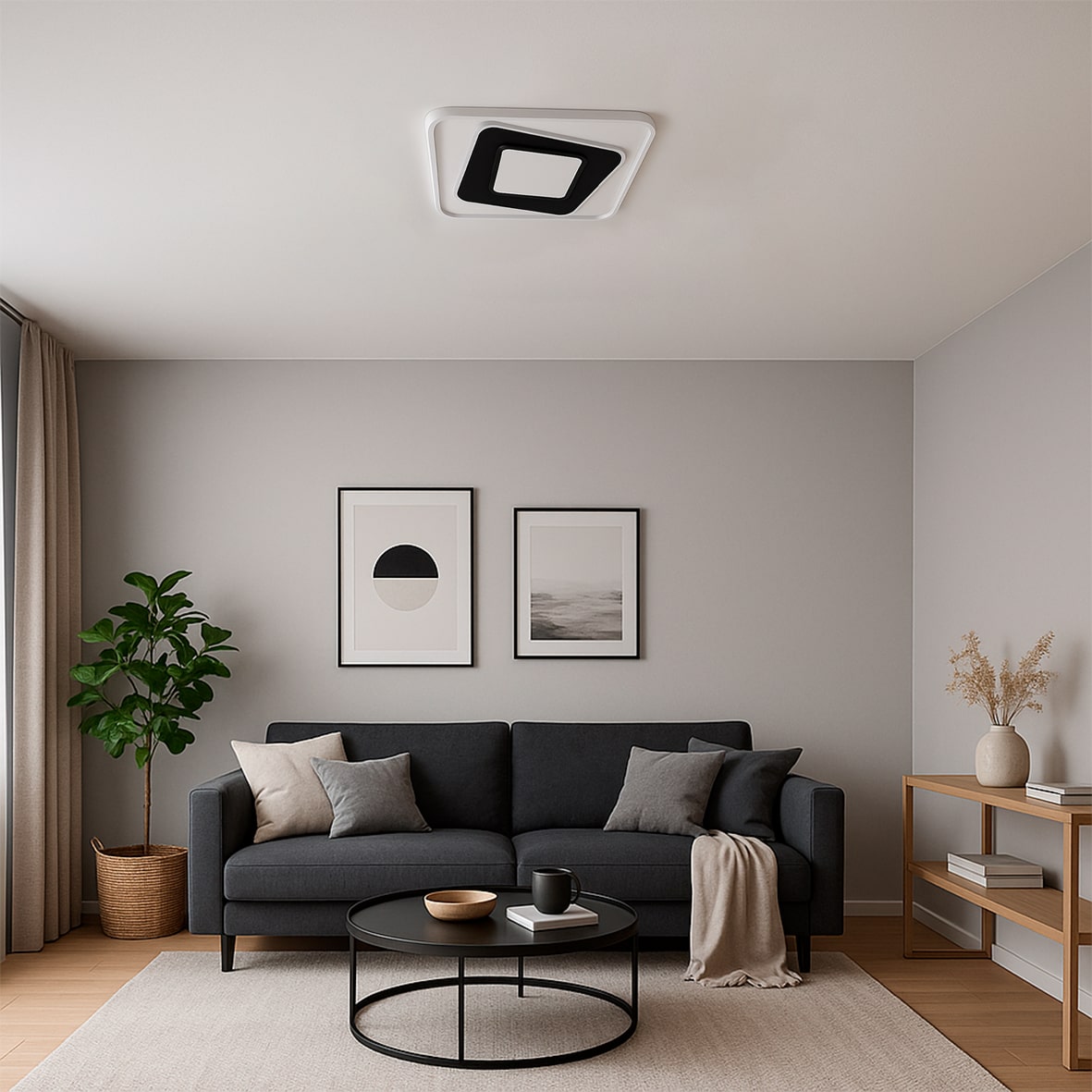 Светодиодный накладной светильник Ardero AL6102ARD CLAUDE S 72Вт черный белый №3