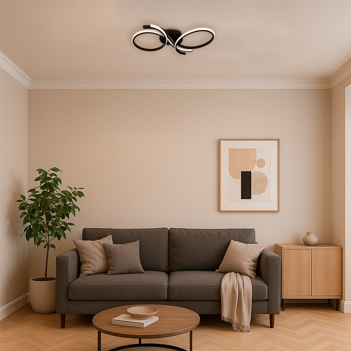 Светодиодный накладной светильник Ardero AL6535-1ARD FORCE M 52Вт черный №3