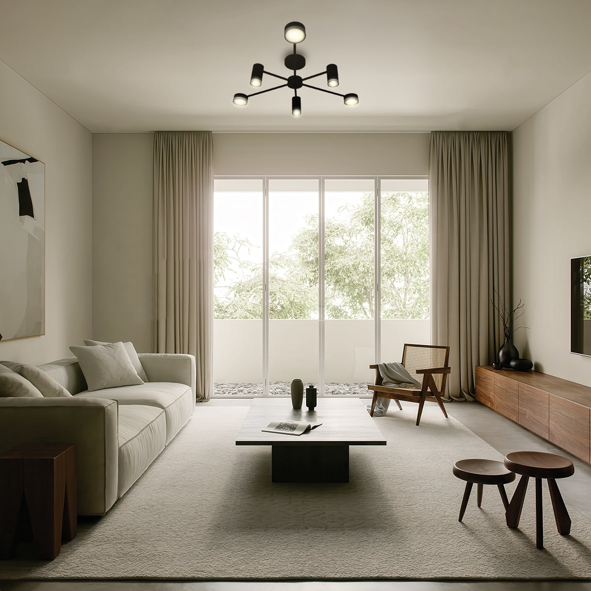 Светильник потолочный Ardero ML486-6 под лампу черный №2