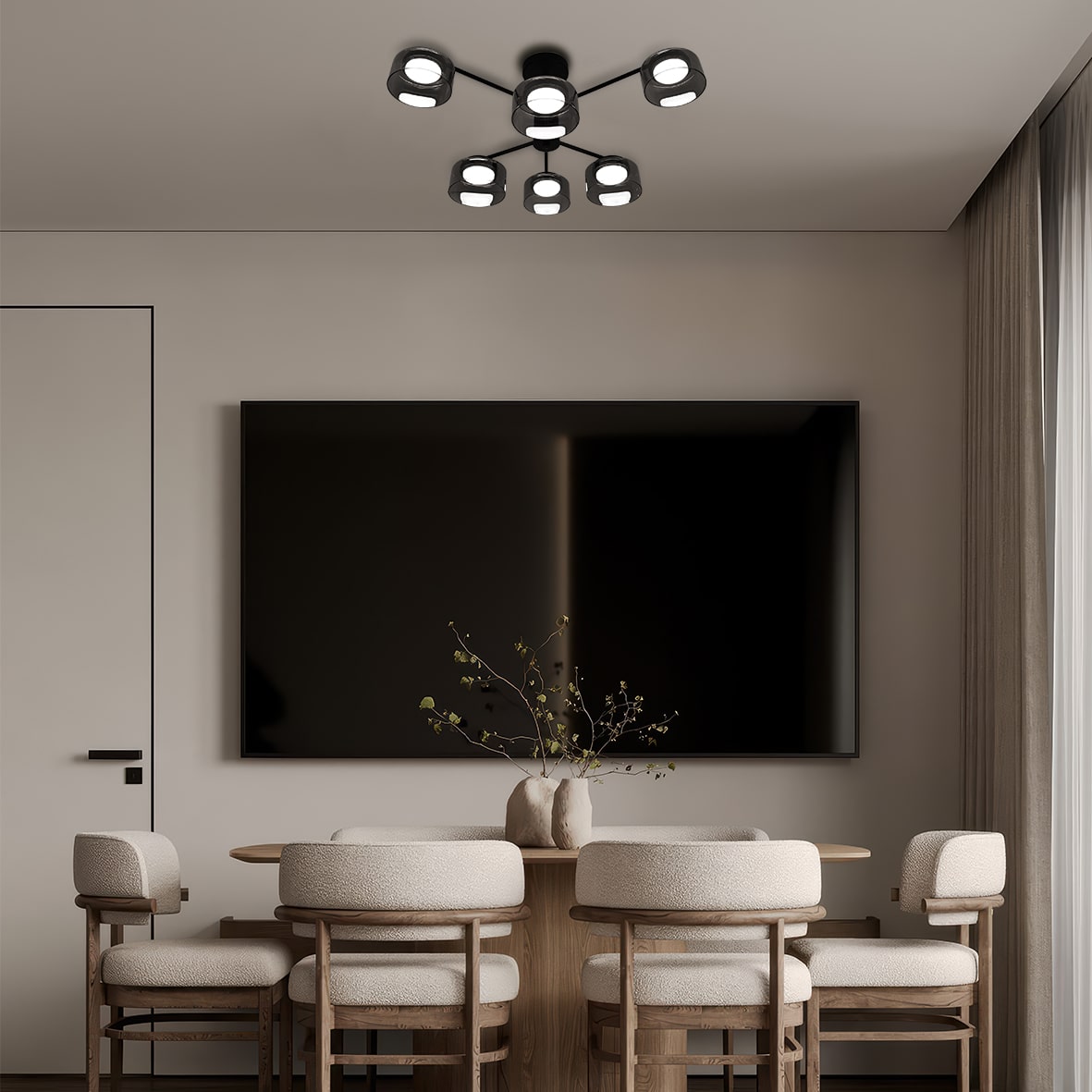 Светильник потолочный Ardero ML490-6 под лампу черный №2