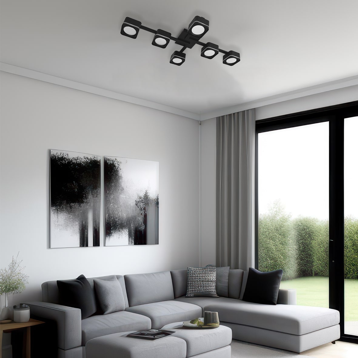 Светильник потолочный Ardero ML495-6 под лампу чорний №2