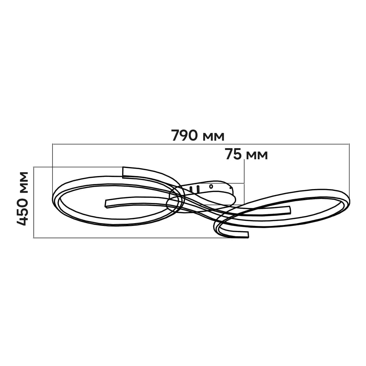 Светодиодный накладной светильник Ardero AL6545-1ARD FORCE L 68Вт черный №3