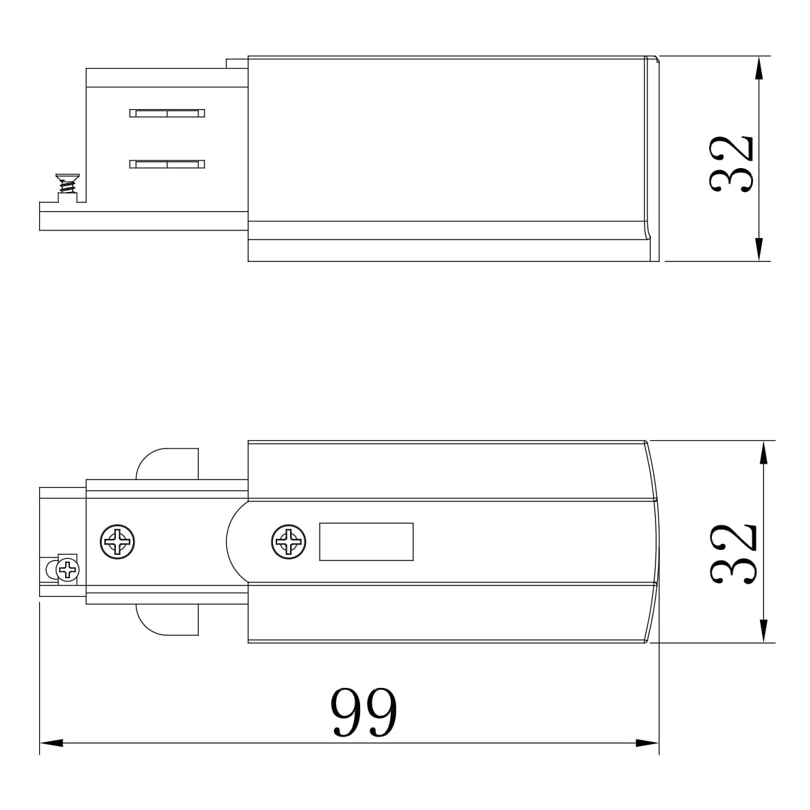 Ввод питания Ardero LD1320-L для трехфазного шинопровода черный №2