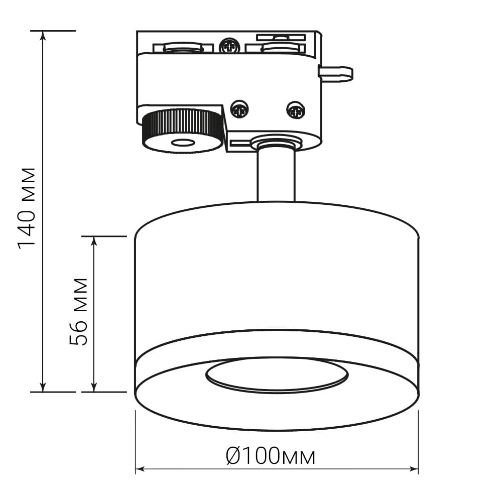 Трековый светильник Ardero ML430 под лампу черный №3