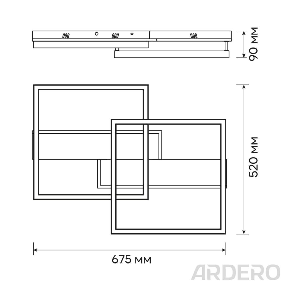 Светодиодный накладной светильник Ardero AL6496-1ARD URBAN W 75Вт белый №3