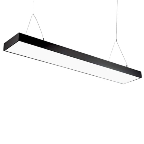 Лінійний LED світильник LN-5-68-12015-5-В 68W 5000К 1200mm чорный з підвісом №1