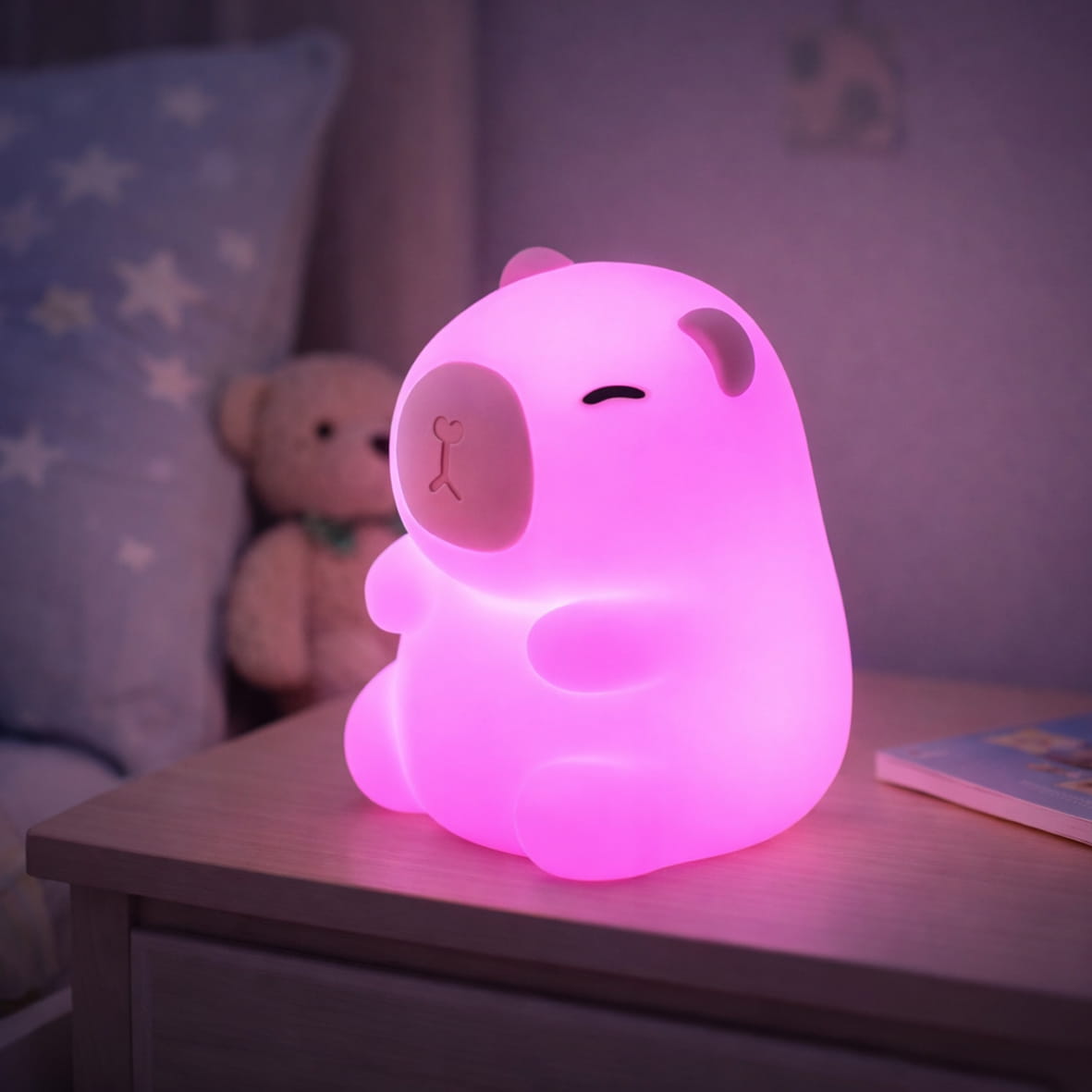 Светильник ночник Ardero SNL-C02ARD капибара коричневый RGB №2