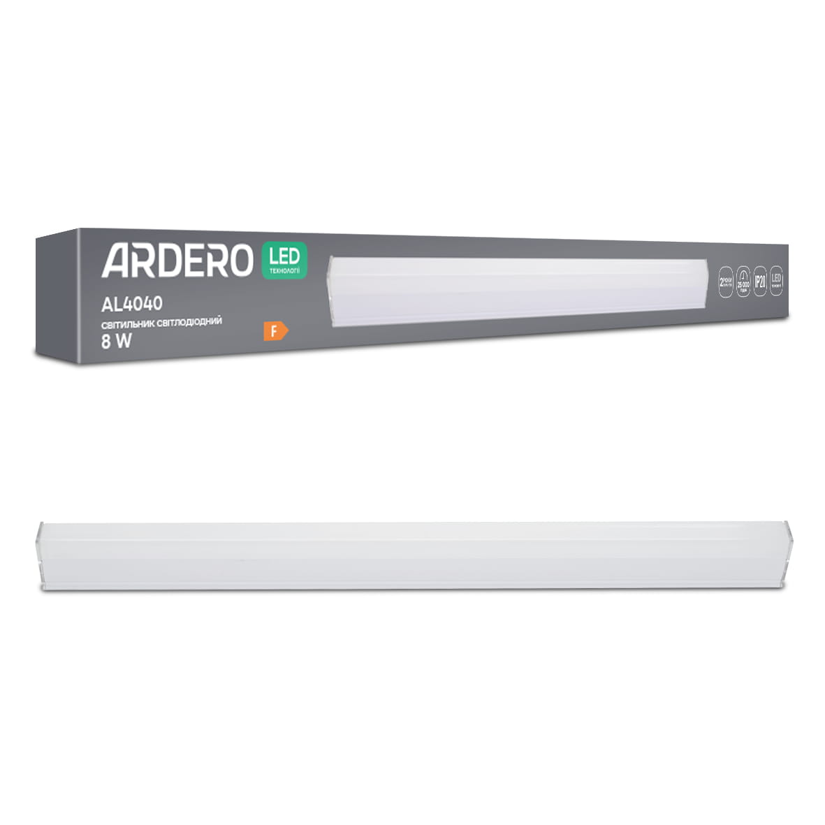 Светодиодный линейный светильник Ardero AL4040 ModuLine 8Вт 6500K белый №1