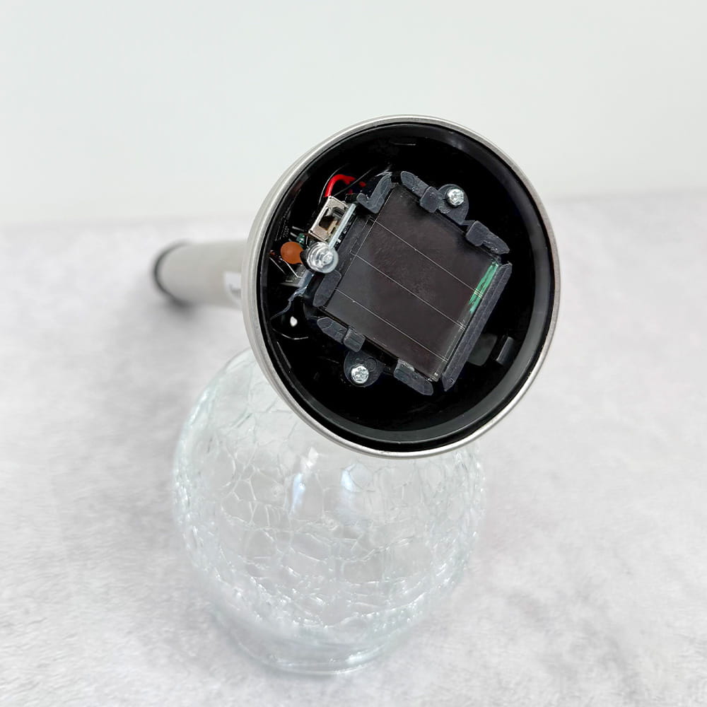Грунтовой светодиодный светильник Feron PL131 RGB на солнечной батарее хром №2