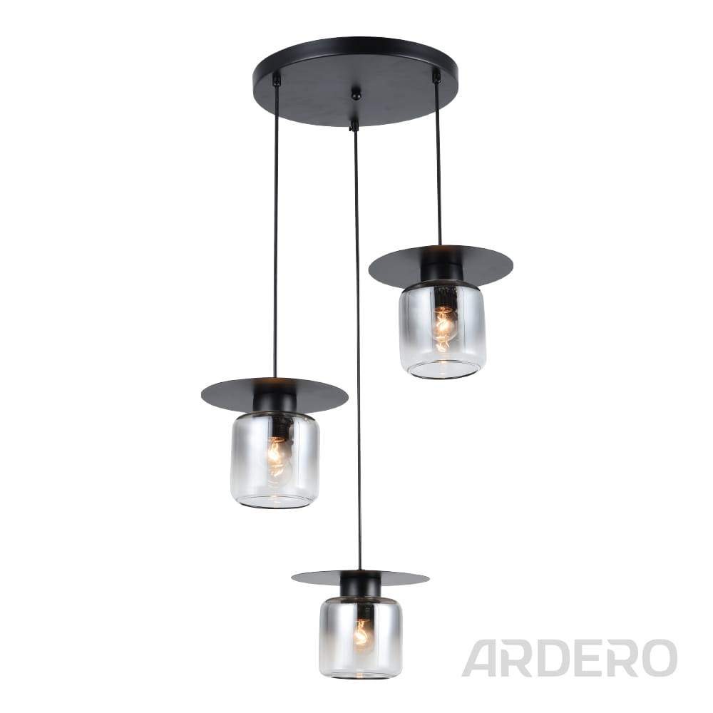 Светильник потолочный Ardero BL1933-1 ORLANDO черный №1