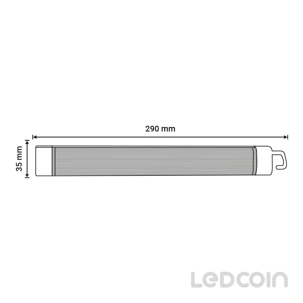 Аккумуляторный светодиодный светильник Ledcoin EL312 10Вт белый №3