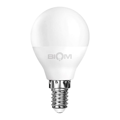 Свiтлодiодна лампа Biom BT-545 G45 4W E14 3000К матова №1