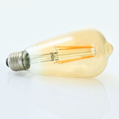 Світлодіодна лампа Biom FL-418 ST-64 8W E27 2350K Amber №2