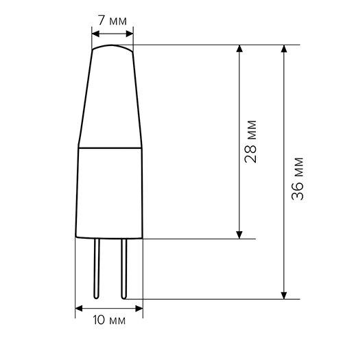 Свiтлодiодна лампа Biom G4 3.5W 1507 3000K AC/DC12 №3