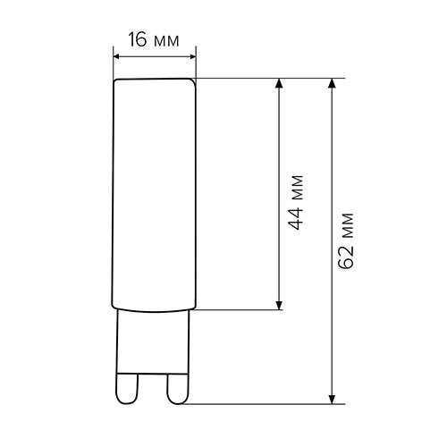 Свiтлодiодна лампа Biom G9 7 W 2835 3000K AC220 №2