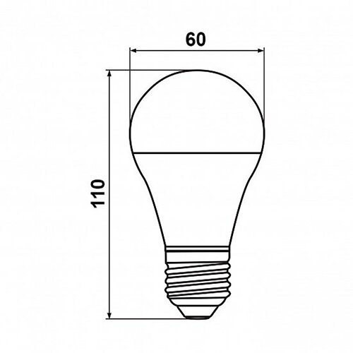 Світлодиодна лампа Biom BT-610 A60 10W E27 6400К матова №4