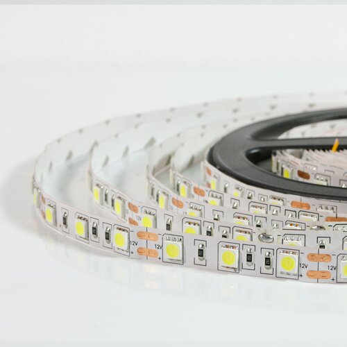 Світлодіодна стрічка OEM ST-12-5050-60-CW-20-V2 біла, негерметична, 1м №4