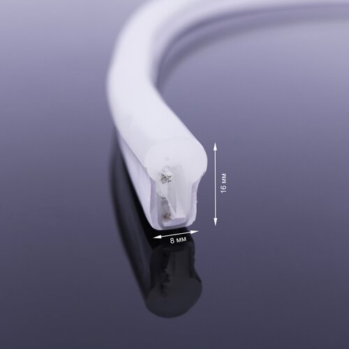 Світлодіодна стрічка NEON 12В JL 2835-120 B IP65 синий, герметичная, 1м №4