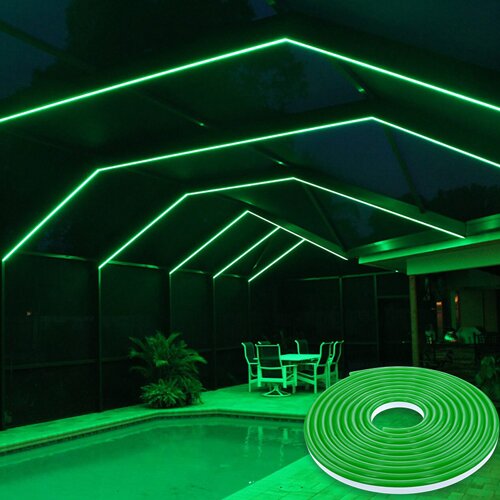 Світлодіодна стрічка NEON 12В JL 2835-120 G IP65 зелений, герметична, 1м №5