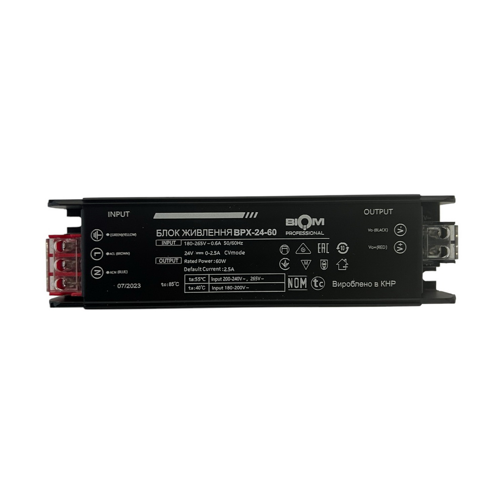 Блок живлення BIOM Professional DC24 60W BPX-24-60 2.5А №2