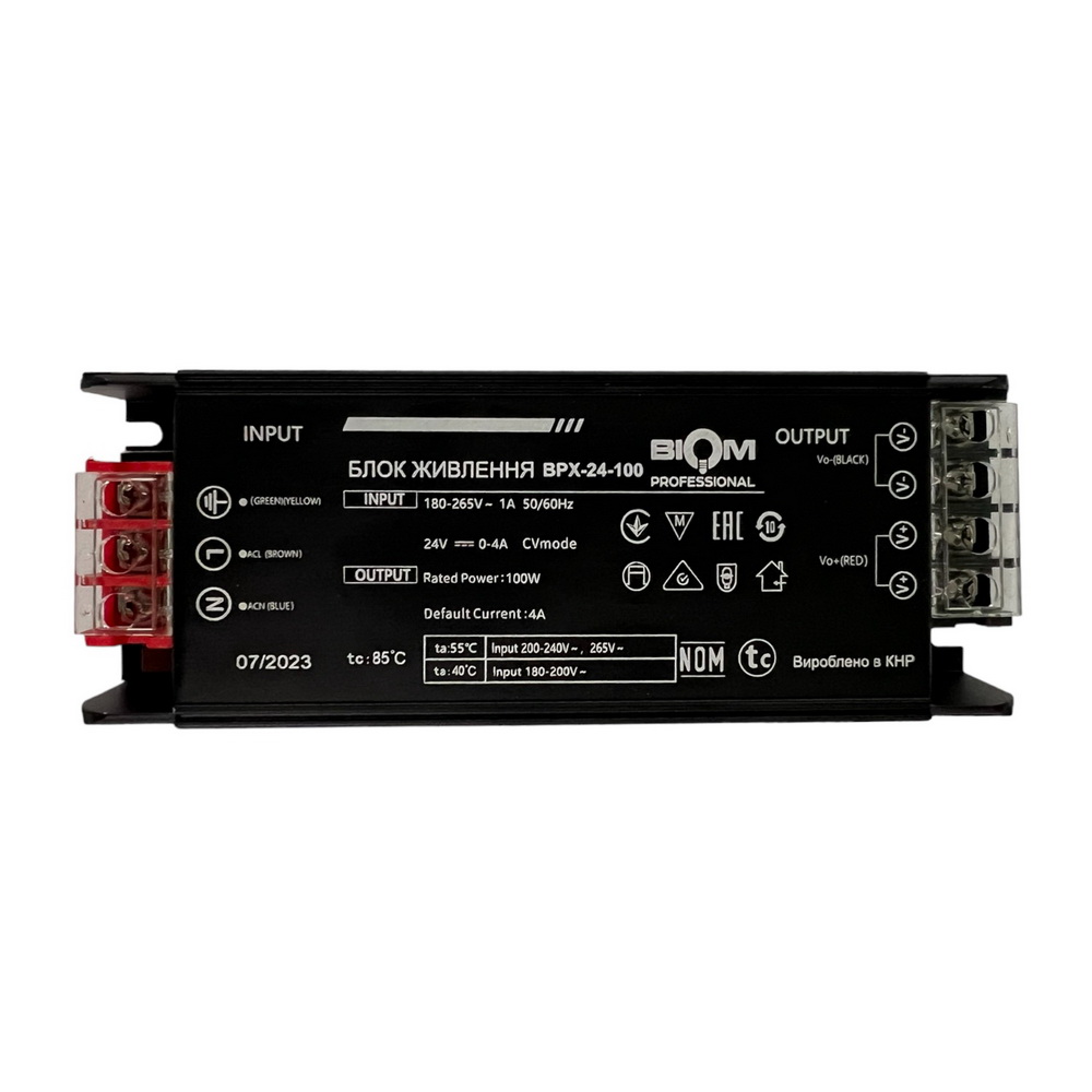 Блок живлення BIOM Professional DC24 100W BPX-24-100 4А №2