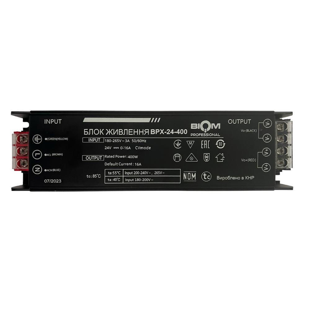 Блок живлення BIOM Professional DC24 400W BPX-24-400 16,6А №2