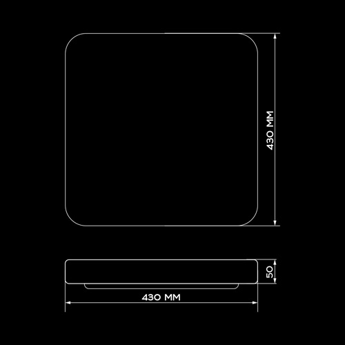 Світильник світлодіодний Biom SMART SML-S21-80/2-DIY 3000-6000K 80Вт с д/к №7